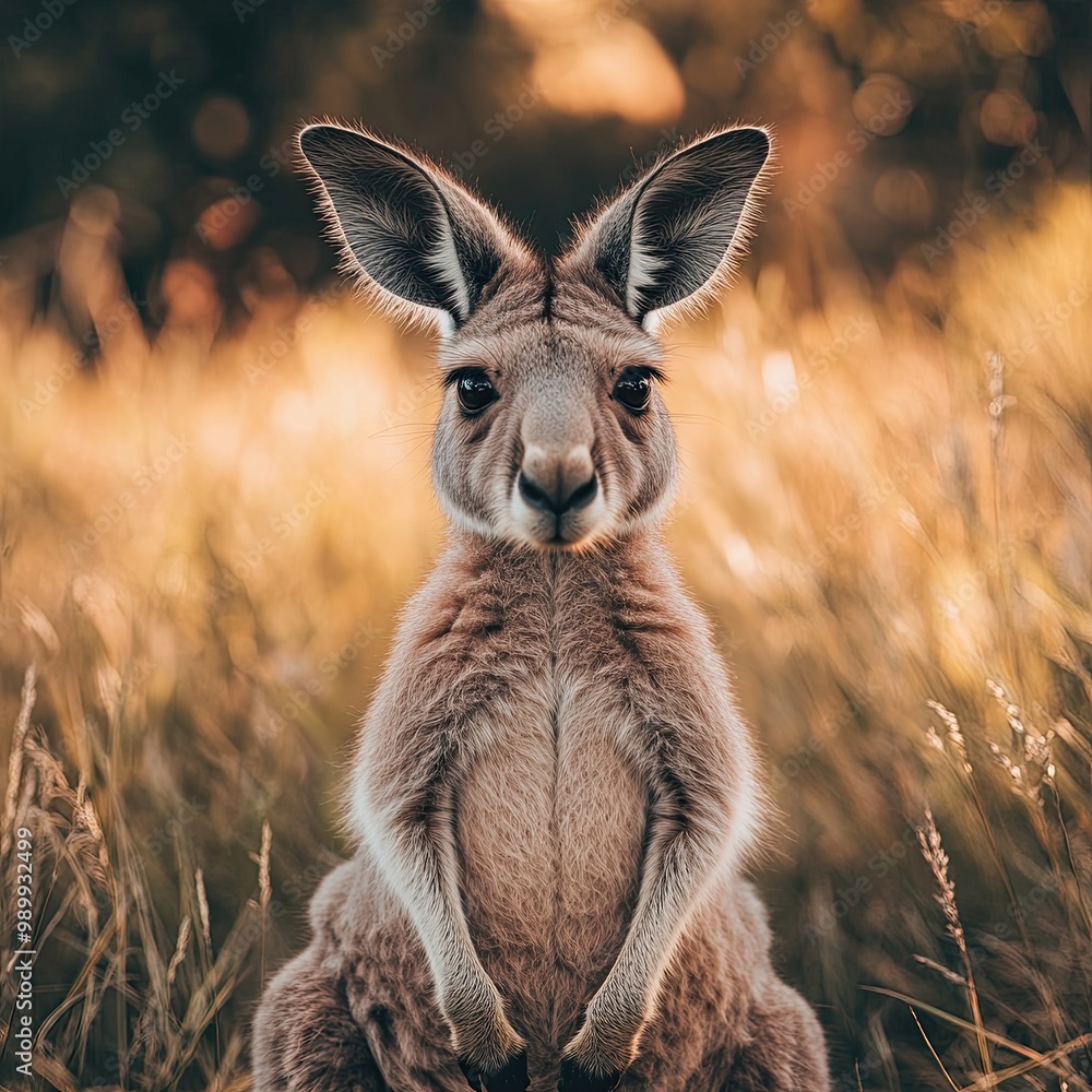kangaroo isolated on cute background kangaroo isolated on cute background