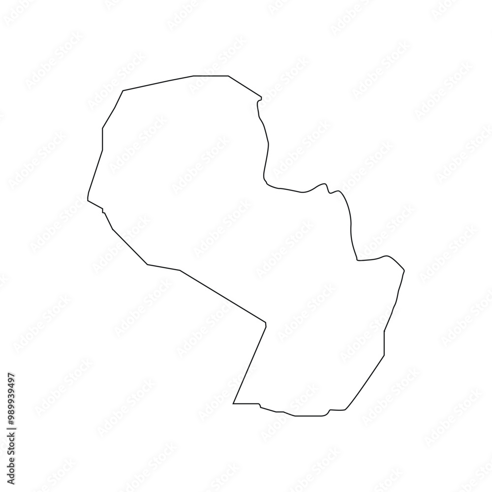 paraguay country map icon paraguay country map icon