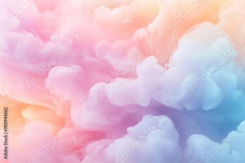 Soft Pastel Gradients Seamlessly Merging into a Dreamy, Ethereal Abstract Background for Soothing Visual Appeal