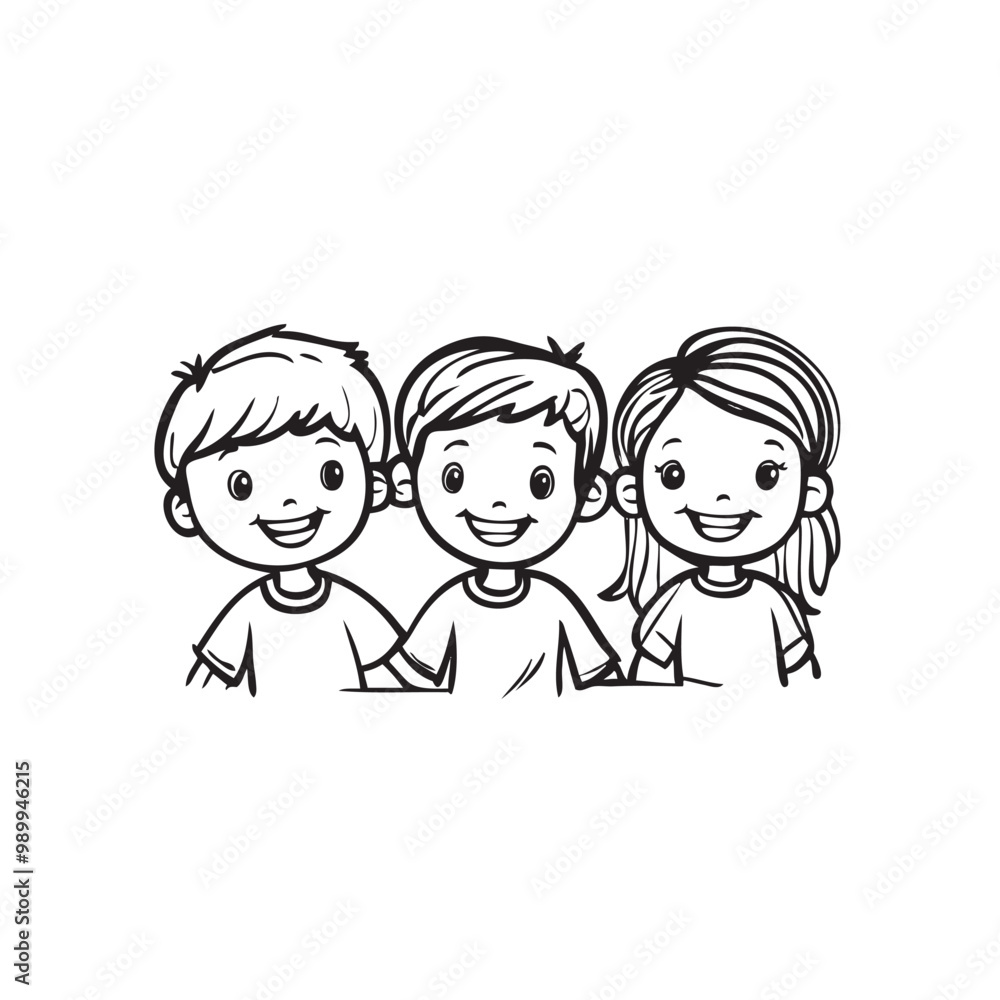 Kids or children icon symbol. Happy kids concept. Vector illustration Kids or children icon symbol. Happy kids concept. Vector illustration