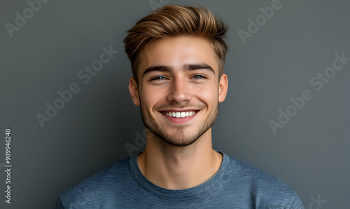 Young Brazilian man isolated on white background laughing