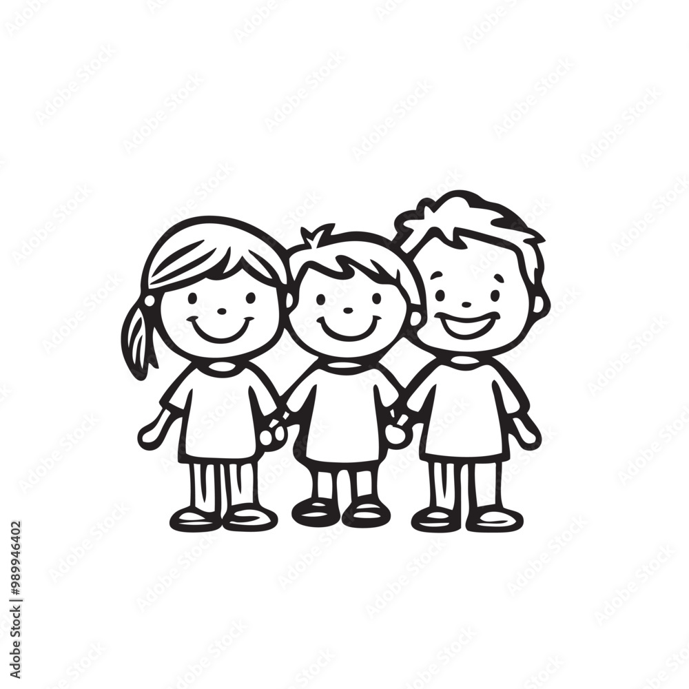 Kids or children icon symbol. Happy kids concept. Vector illustration Kids or children icon symbol. Happy kids concept. Vector illustration
