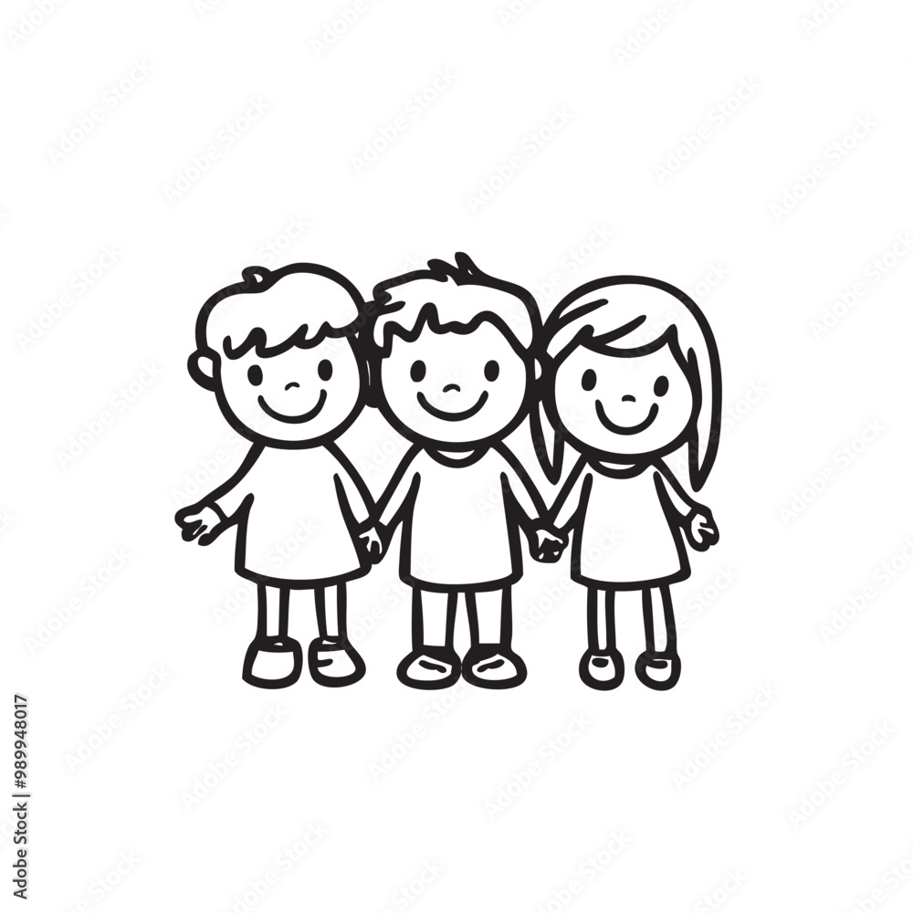 Kids or children icon symbol. Happy kids concept. Vector illustration Kids or children icon symbol. Happy kids concept. Vector illustration