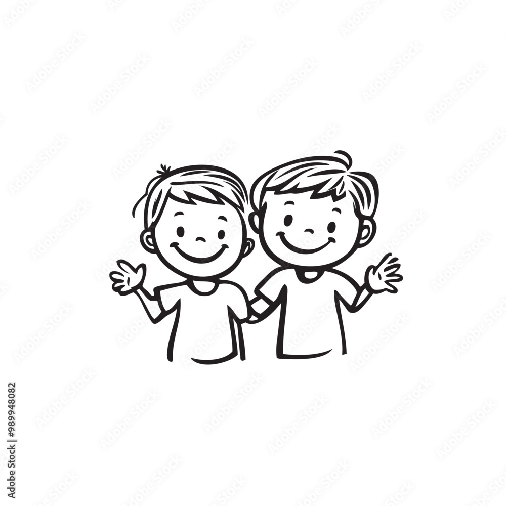 Kids or children icon symbol. Happy kids concept. Vector illustration Kids or children icon symbol. Happy kids concept. Vector illustration