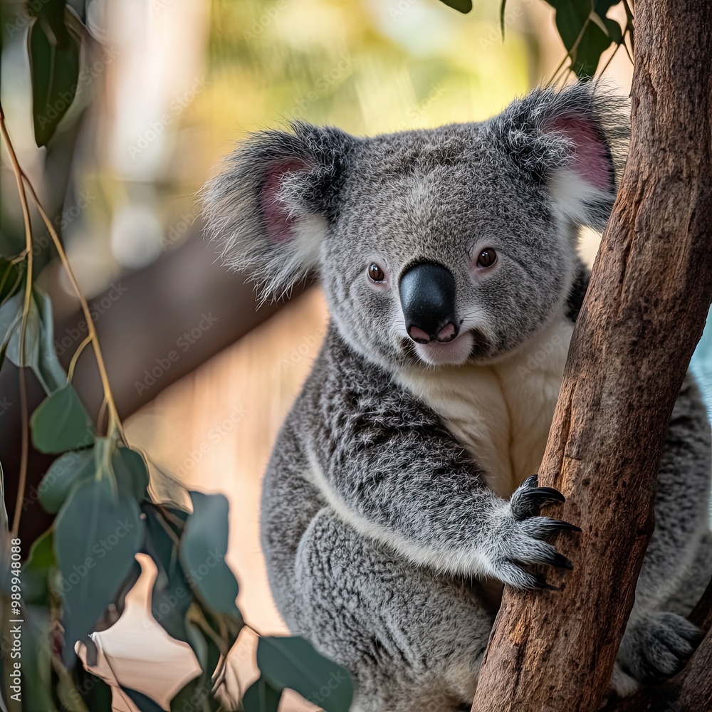 Naklejka premium koala isolated on cute background