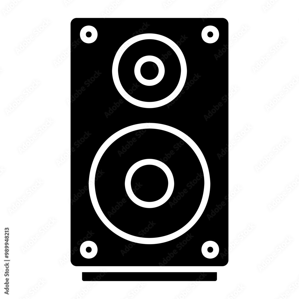 Illustration of Speaker Glyph Icon Illustration of Speaker Glyph Icon
