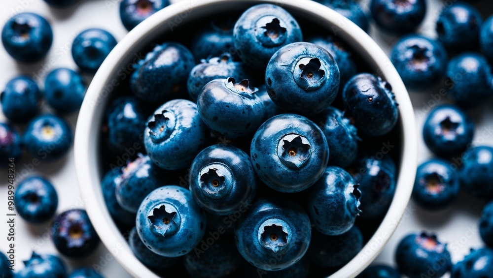 Whole blueberries with dark blue skin closeup Whole blueberries with dark blue skin closeup