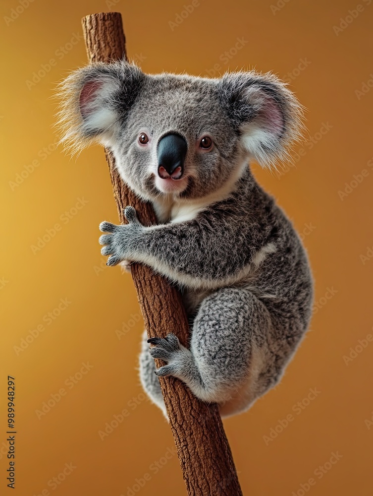Naklejka premium koala isolated on cute background