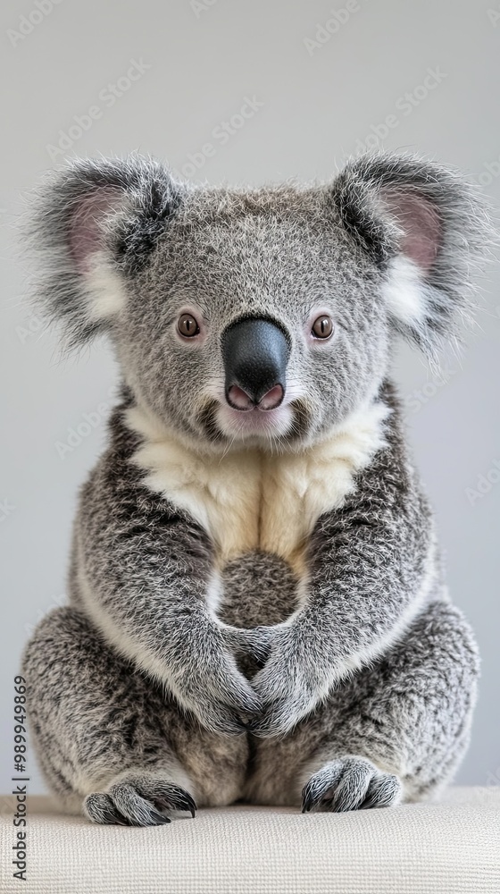 Fototapeta premium koala isolated on paper background
