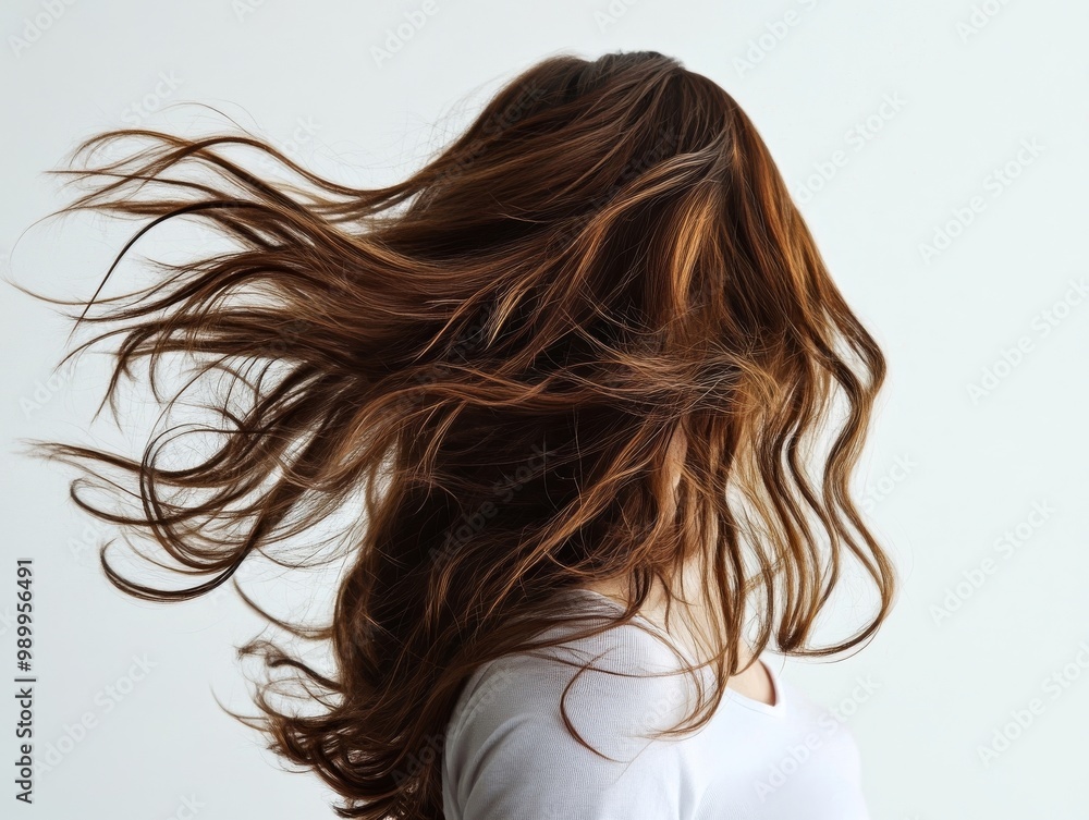 Naklejka premium woman with hair