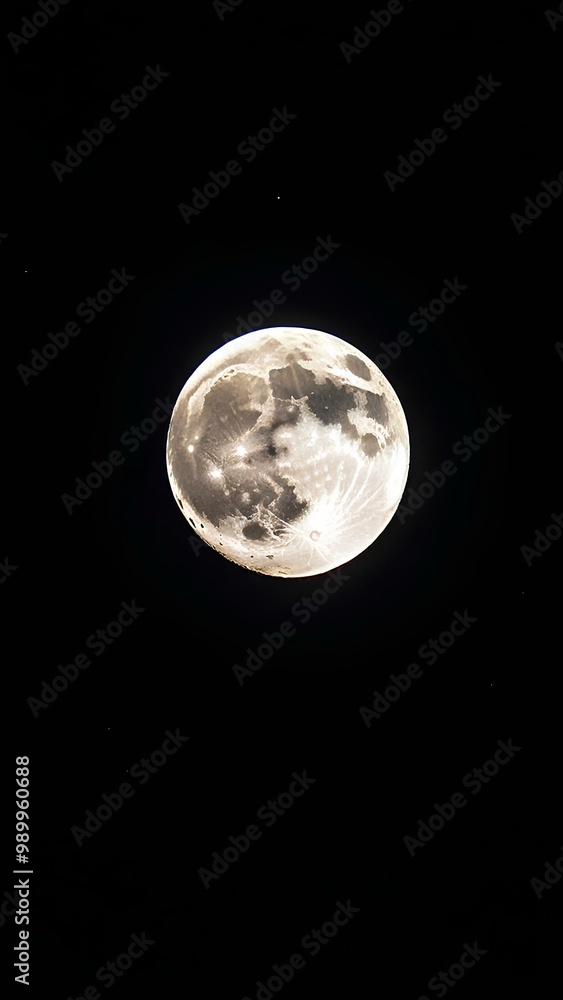 Obraz premium full moon background, full moon wallpaper, high definition wallpaper, Galaxy wallpaper, night scenery wallpaper