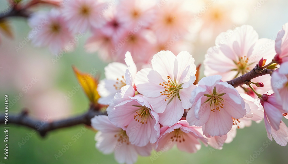 Spring Nature Seasonal Background with Colorful Flowers and Bright Sunny Sky
Spring Nature Seasonal Background with Colorful Flowers and Bright Sunny Sky