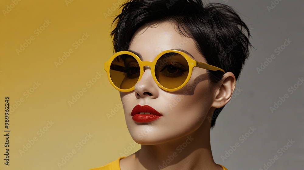 Minimalist artistic portrait of a woman