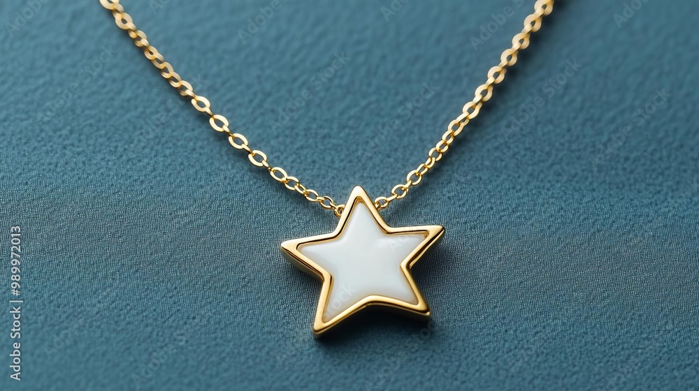 Dainty star necklace, gold-plated chain, celestial and handcrafted