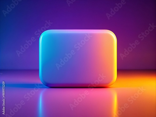 Smooth Rounded Rectangle Shape in a Minimalist Style for Graphic Design and Digital Backgrounds