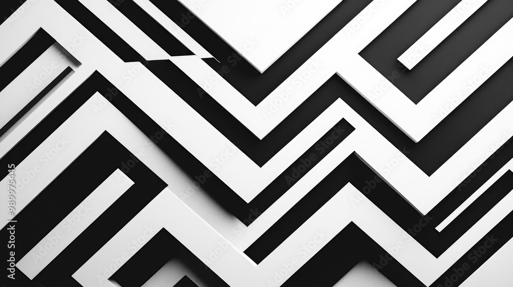 Bold black and white abstract lines forming a minimalist geometric pattern. Bold black and white abstract lines forming a minimalist geometric pattern.
