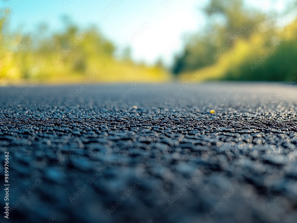 A close up of the asphalt on an urban road, with some small rocks and grass in the background A close up of the asphalt on an urban road, with some small rocks and grass in the background