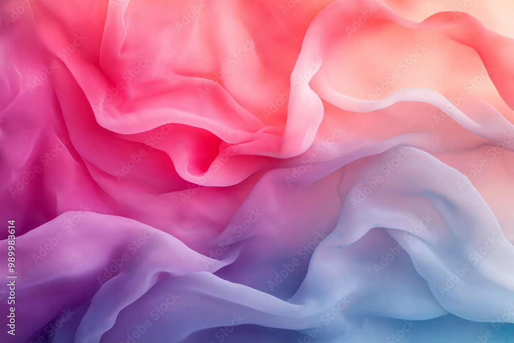 Fototapeta premium Soft flowing gradients that resemble watercolor strokes, creating a dreamy and ethereal atmosphere in a delicate and artistic abstract composition
