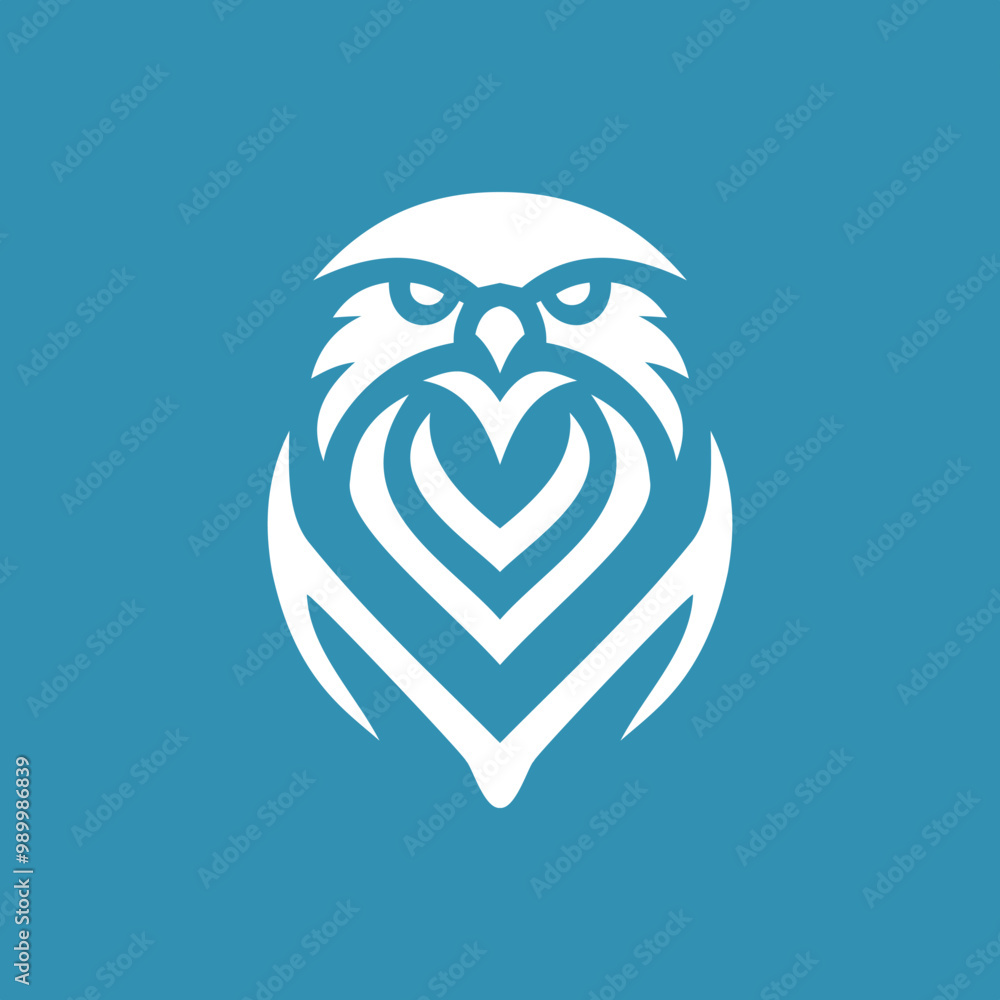 Fototapeta premium Majestic Eagle Head Logo Vector