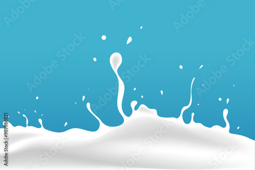 milk or yogurt gurgling design element