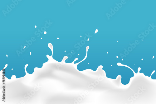 milk or yogurt gurgling design element