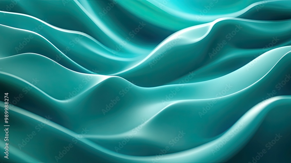 3D teal wave background with flowing curves and dynamic motion, forming an abstract, futuristic design. 3D teal wave background with flowing curves and dynamic motion, forming an abstract, futuristic design.