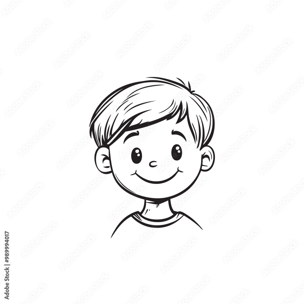 Expresive Boy Cartoon Vector Illustration Expresive Boy Cartoon Vector Illustration