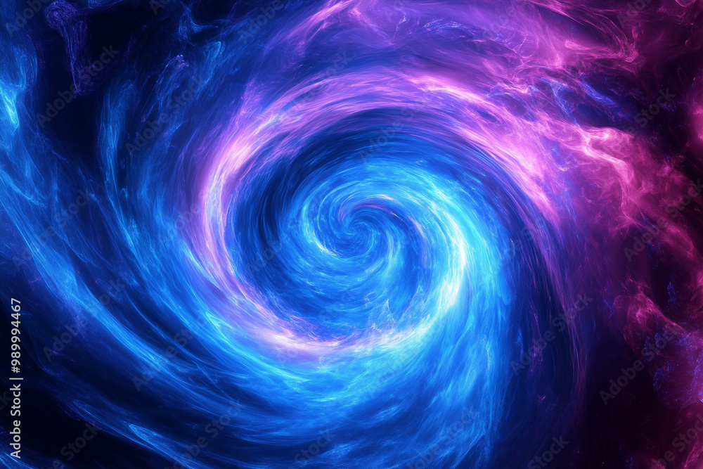 A swirling vortex of blue and purple hues with neon accents, drawing the viewer into a mesmerizing and hypnotic visual journey A swirling vortex of blue and purple hues with neon accents, drawing the viewer into a mesmerizing and hypnotic visual journey