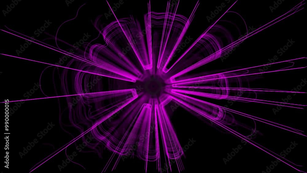 Electric neon pink linear geometrical animation for a festival created in TouchDesigner. Electric neon pink linear geometrical animation for a festival created in TouchDesigner.
