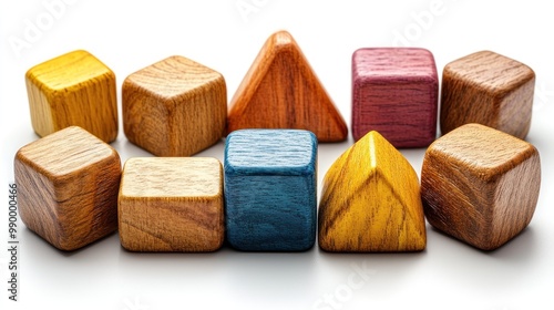 Wooden Geometric Blocks