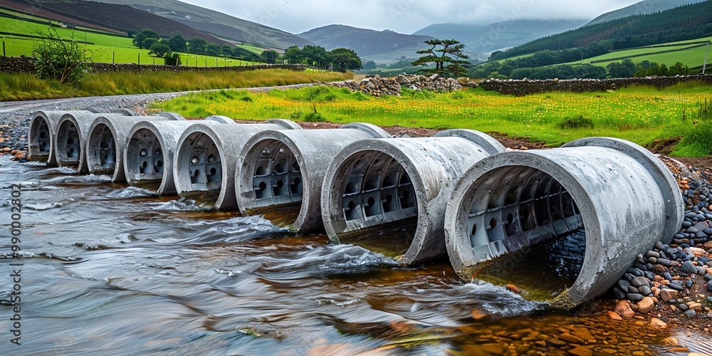 pipeline in the mountain