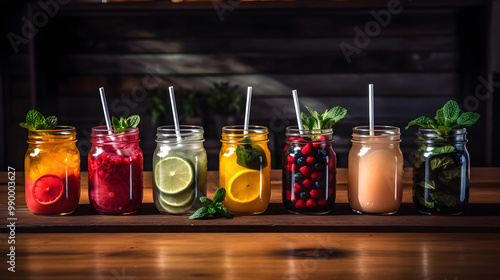 A bottle filled with juices 