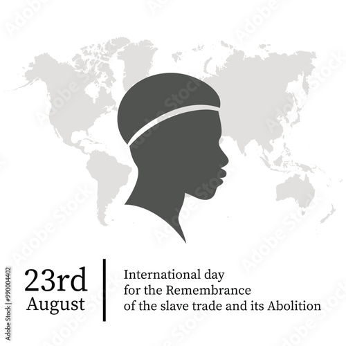 international slave day .23 august .Art & Illustration.world map.