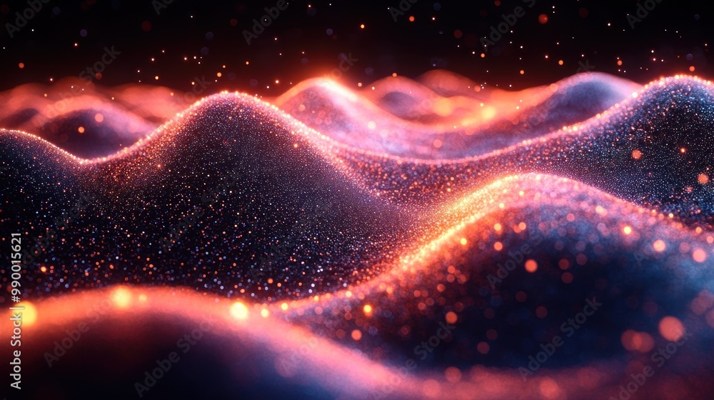 Abstract Glittering Landscape Abstract Glittering Landscape