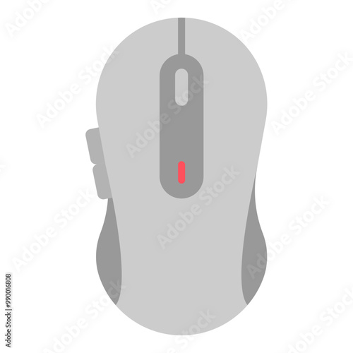 Illustration of Wireless Mouse Flat Icon