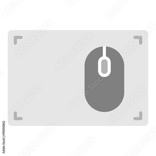 Illustration of Mouse Pad Flat Icon