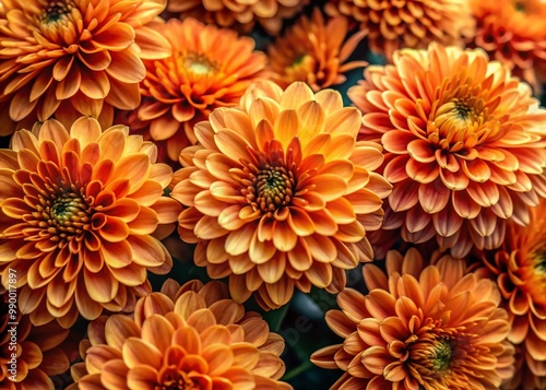 Vibrant Orange Flowers Vector Design for Floral Patterns, Backgrounds, and Decorative Elements
