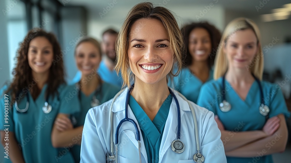 medical team banner with smiling doctors and nurses, showcasing the professionalism, dedication, and teamwork of healthcare professionals working together to provide trusted medical care medical team banner with smiling doctors and nurses, showcasing the professionalism, dedication, and teamwork of healthcare professionals working together to provide trusted medical care