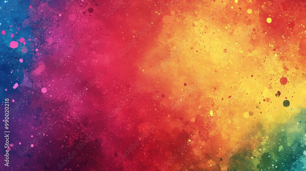 A rainbow gradient with splattered paint patterns, creating a vibrant abstract background design. A rainbow gradient with splattered paint patterns, creating a vibrant abstract background design.