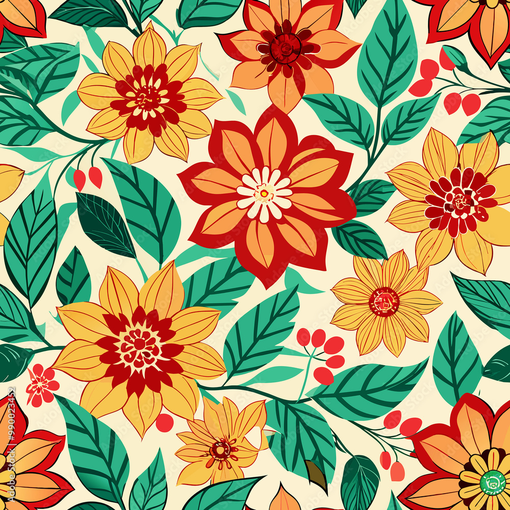 seamless floral pattern seamless floral pattern