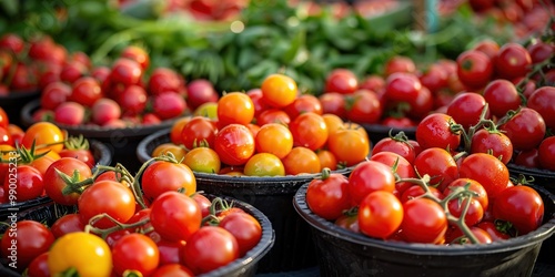 tomatoes in a basket