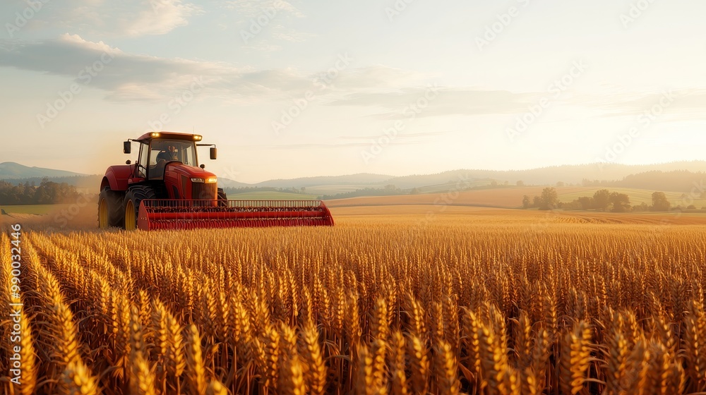 Fototapeta premium Sustainable Agriculture and Modern Farming Practices Highlighting Environmental Social Governance (ESG) Principles