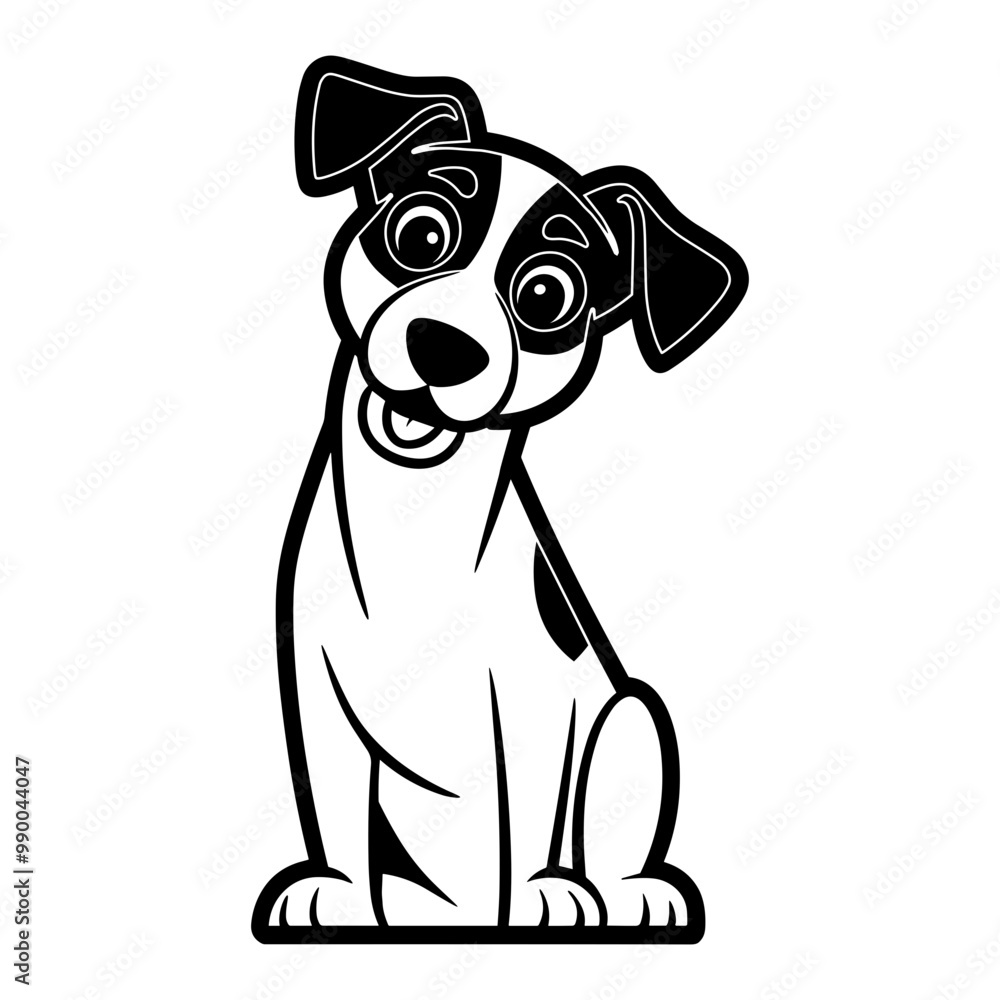 Fototapeta premium Jack Russell Terrier Sitting