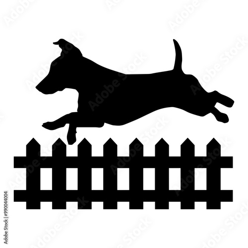 Jack Russell Terrier Jumping Fence
