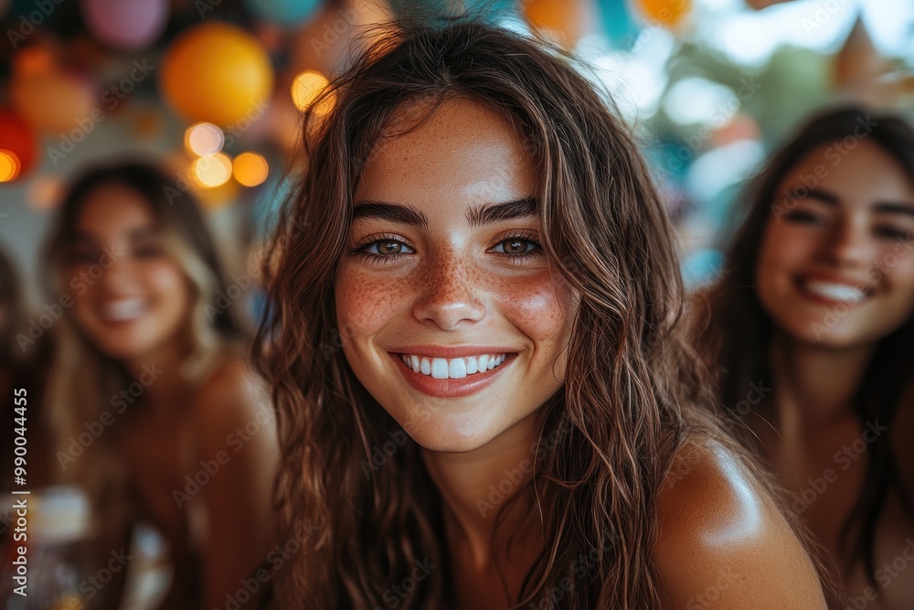 Smiling Woman with Freckles Smiling Woman with Freckles