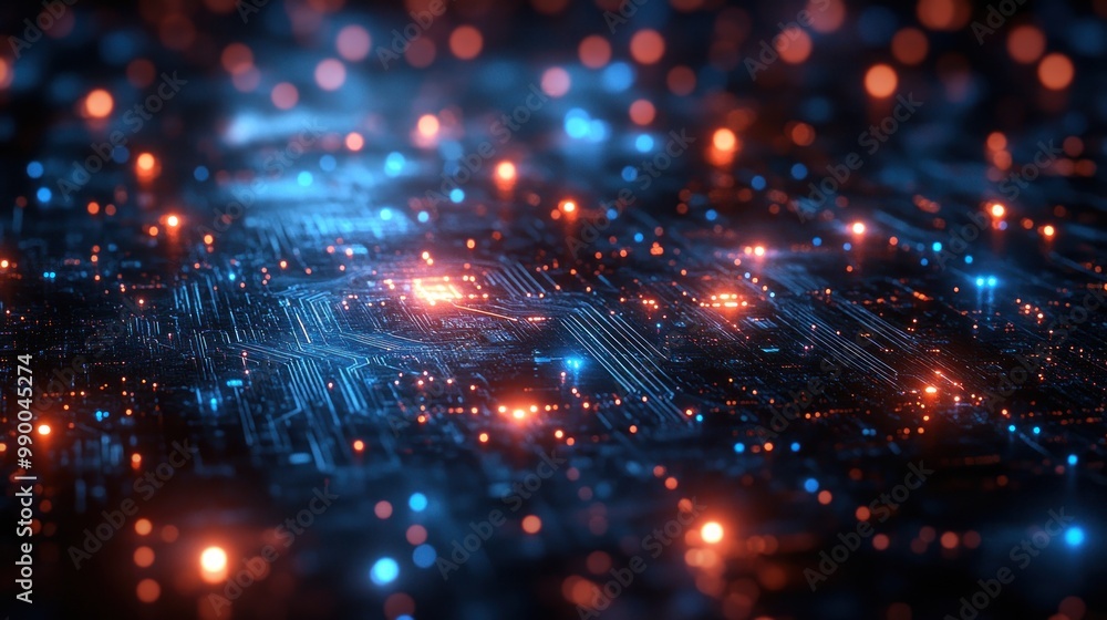 Obraz premium Abstract Digital Circuitry