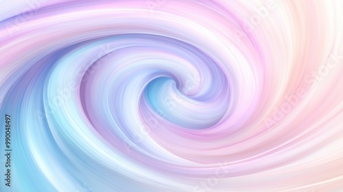 Soft Fluid Pastel Swirls Intertwining in Motion