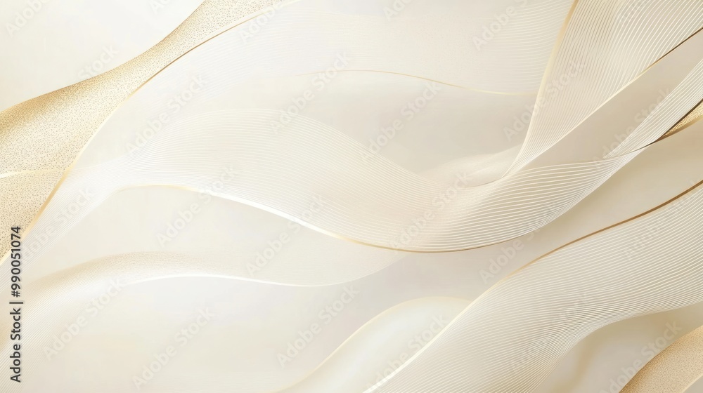 A certificate background with elegant white and gold lines on a soft ivory gradient, emphasizing accomplishment and the significance of graduation success.