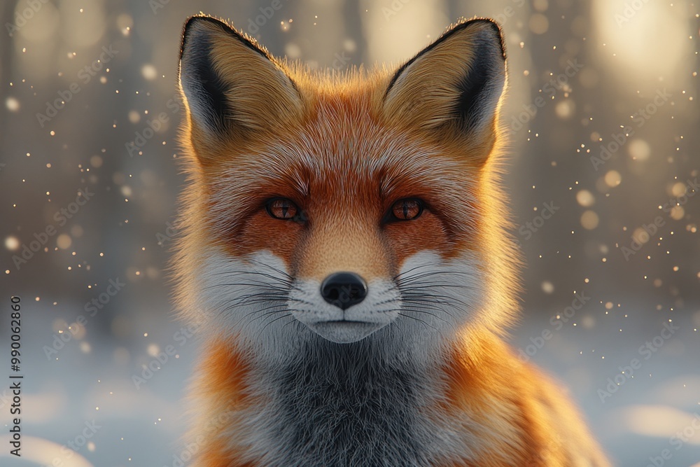 Red Fox in Winter Wonderland Red Fox in Winter Wonderland