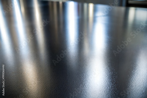 Wallpaper Mural Shiny metallic surface reflecting light Torontodigital.ca